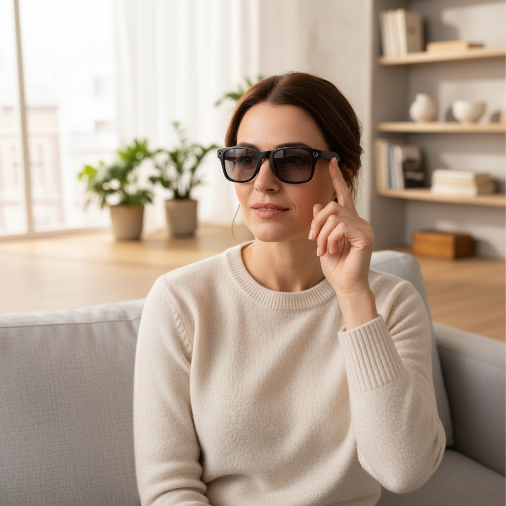 AI Smart Glasses with 8MP Camera Video Recording 100+ Languages Translation Sunglasses Bluetooth Call Music Play Men Women 2025