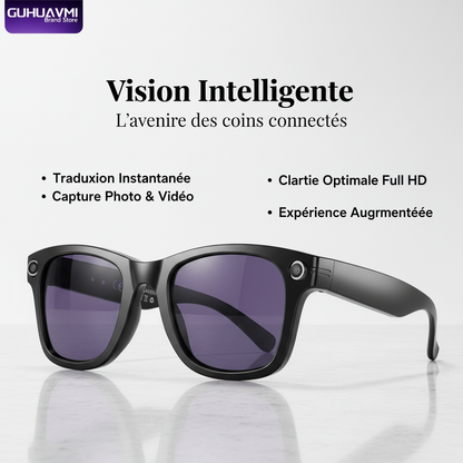 AI Smart Glasses with 8MP Camera Video Recording 100+ Languages Translation Sunglasses Bluetooth Call Music Play Men Women 2025