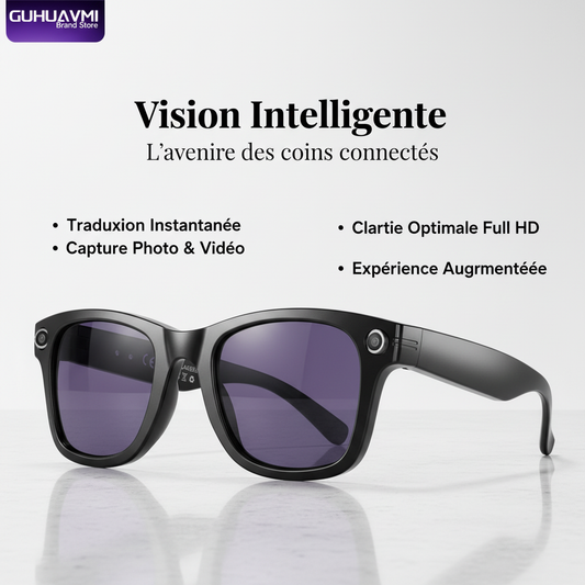 AI Smart Glasses with 8MP Camera Video Recording 100+ Languages Translation Sunglasses Bluetooth Call Music Play Men Women 2025